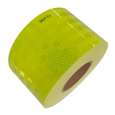 DOT-C2 Fluorescent Yellow Green Car License Plate Reflective Sheeting Sticker Tape 7 Years