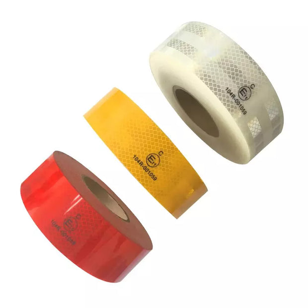 red white yellow ece 104 r micro prism conspicuity reflective tape